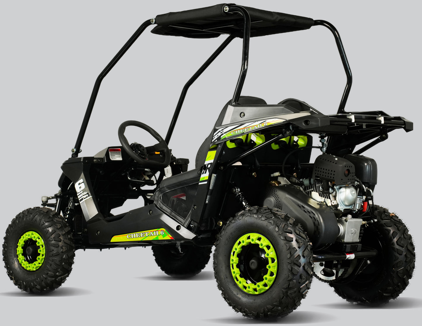 Interceptor Cheetah 6 Kids Deluxe Go Kart, 5.5hp Electric Start, Remote Start/Kill with Reverse