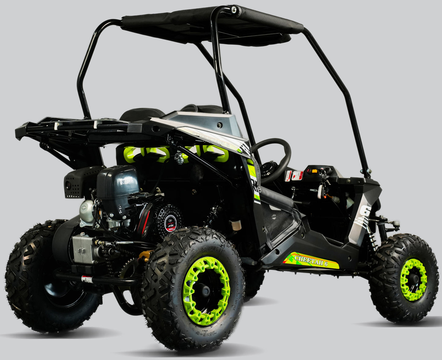 Interceptor Cheetah 6 Kids Deluxe Go Kart, 5.5hp Electric Start, Remote Start/Kill with Reverse
