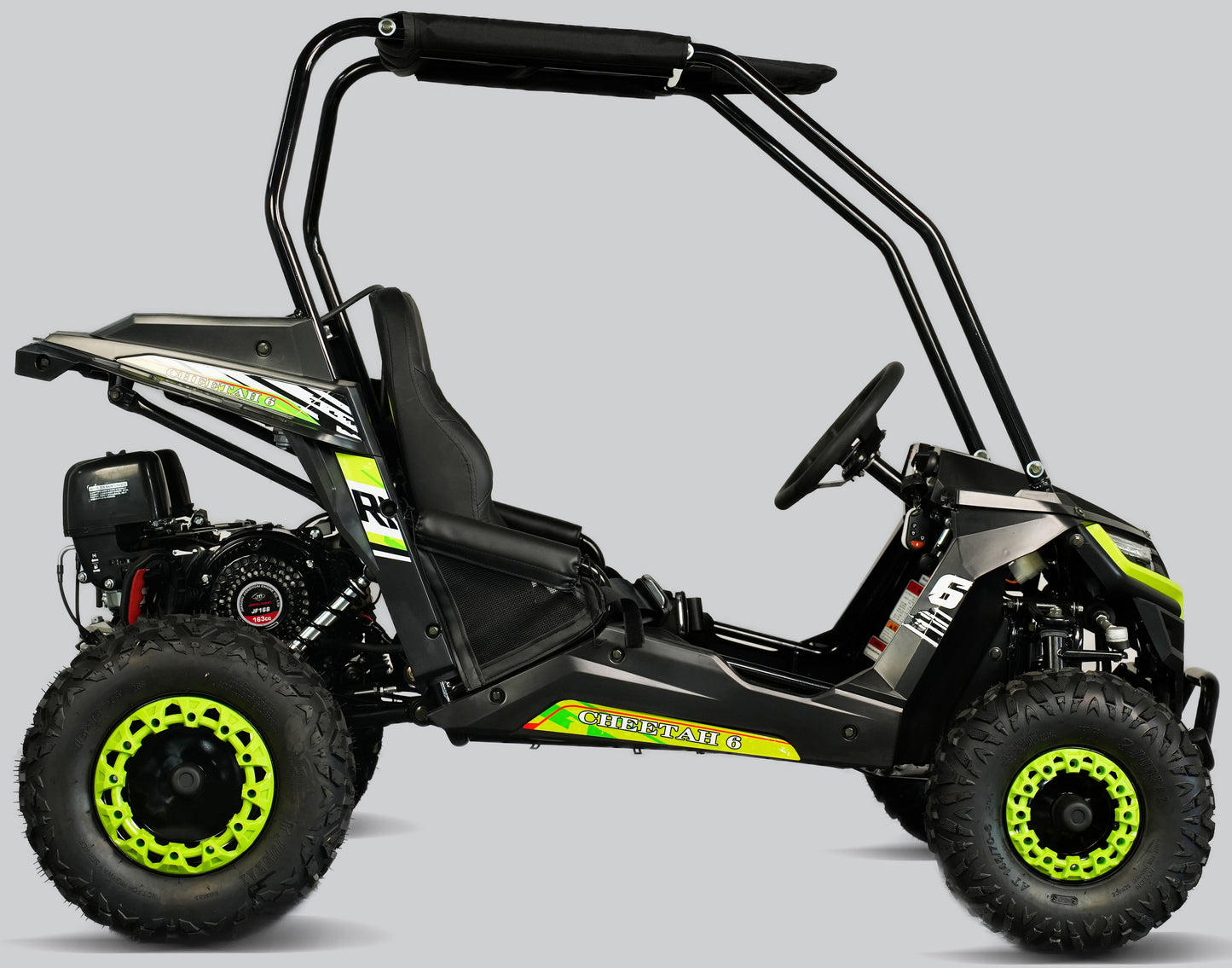 Interceptor Cheetah 6 Kids Deluxe Go Kart, 5.5hp Electric Start, Remote Start/Kill with Reverse