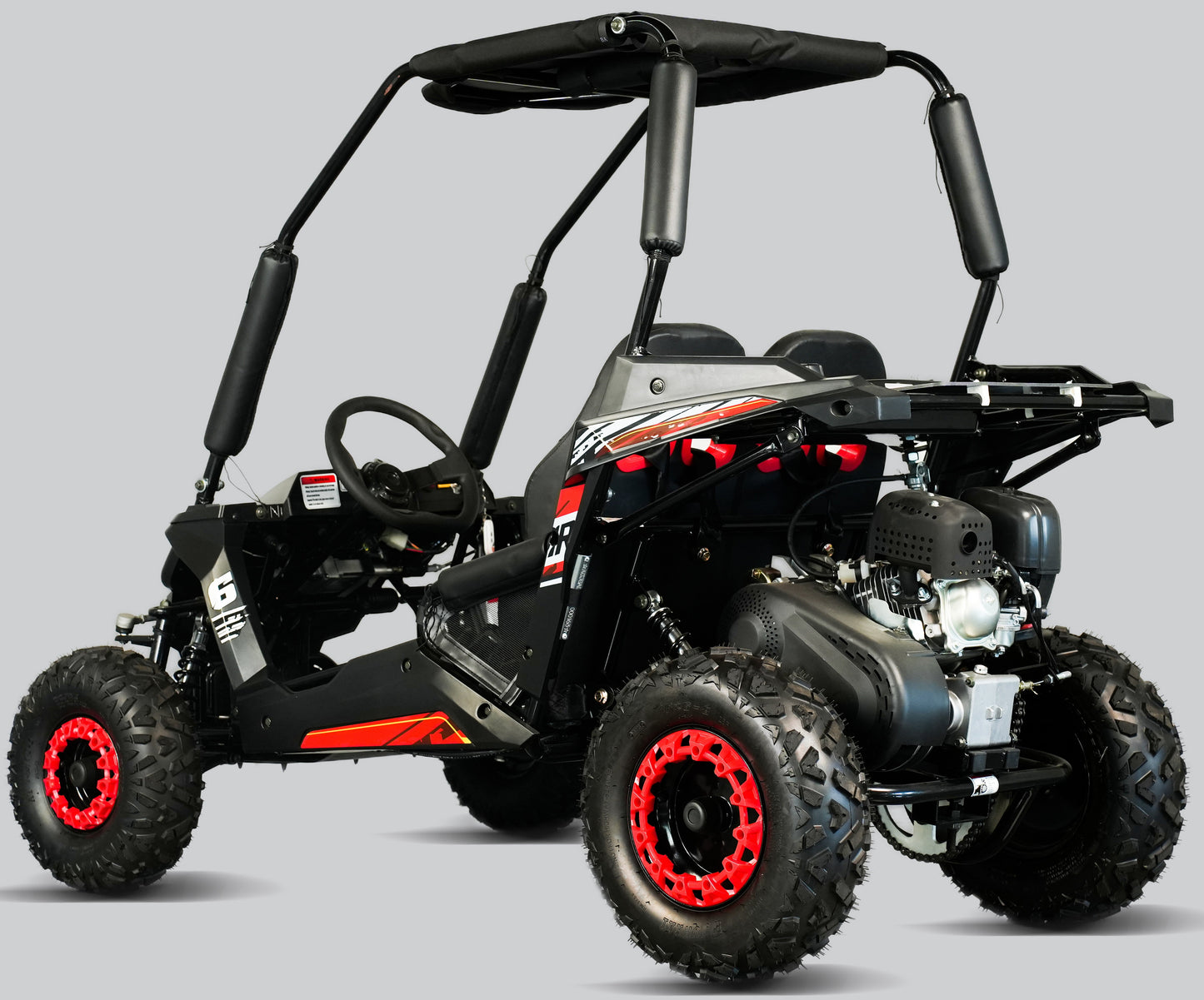Interceptor Cheetah 6 Kids Deluxe Go Kart, 5.5hp Electric Start, Remote Start/Kill with Reverse