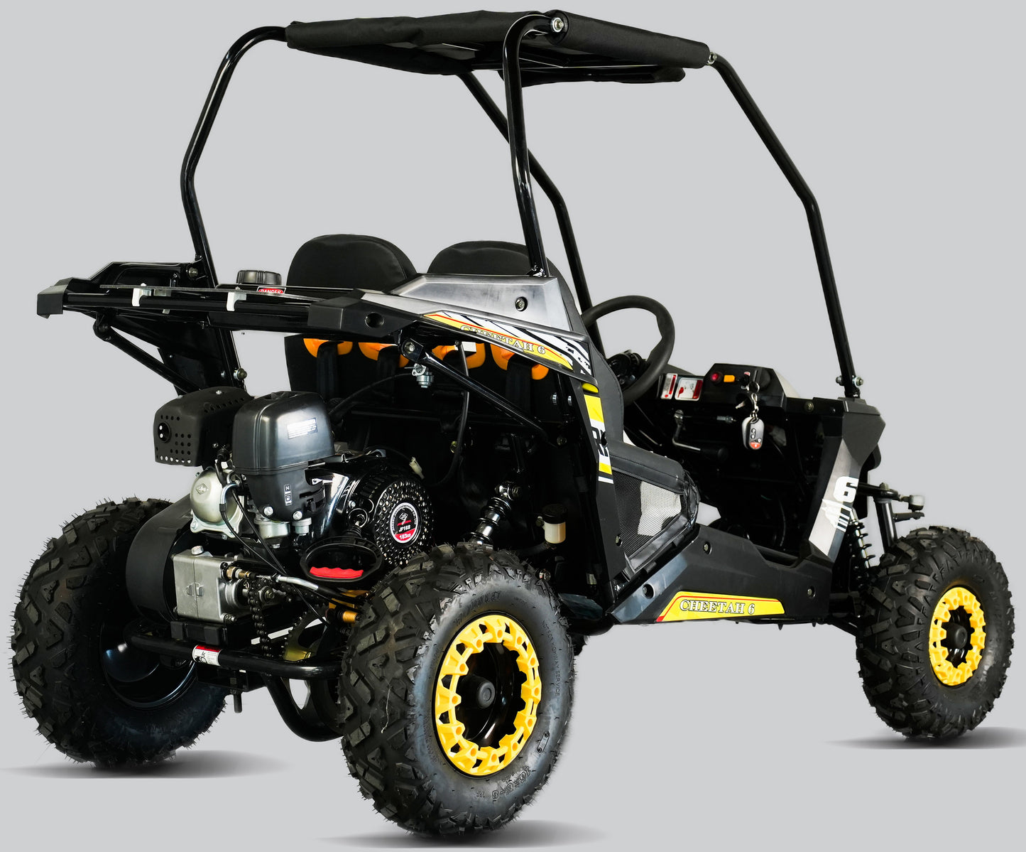 Interceptor Cheetah 6 Kids Deluxe Go Kart, 5.5hp Electric Start, Remote Start/Kill with Reverse
