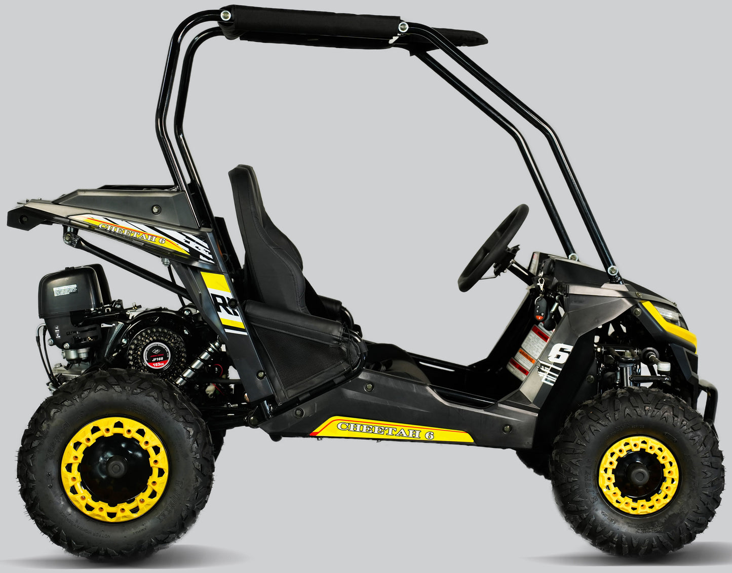 Interceptor Cheetah 6 Kids Deluxe Go Kart, 5.5hp Electric Start, Remote Start/Kill with Reverse