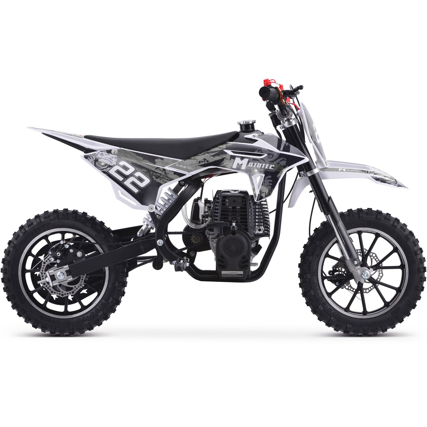 Demon 40cc 4-Stroke Kids Gas Dirt Bike White