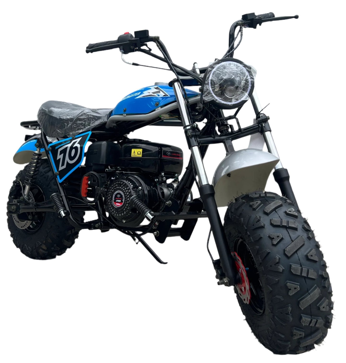 Interceptor 200X Pro Trail Bike, 196cc 6.5hp with Electric Start, Torque Converter, Dual Disc Brakes, Front & Rear Suspension, LED Headlight