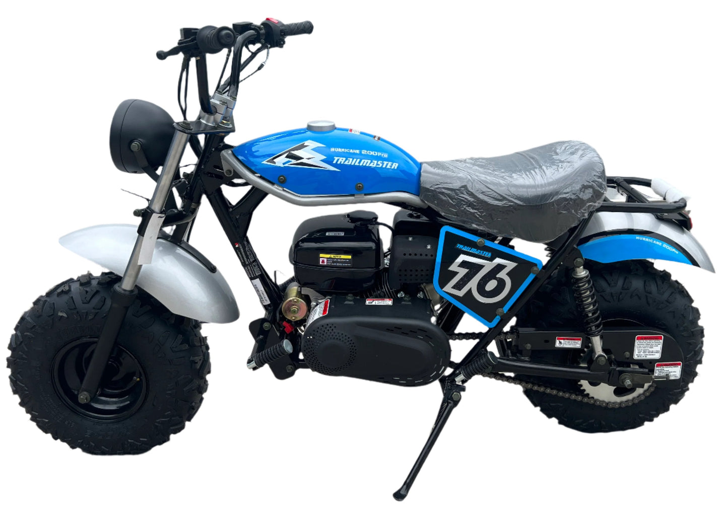 Interceptor 200X Pro Trail Bike, 196cc 6.5hp with Electric Start, Torque Converter, Dual Disc Brakes, Front & Rear Suspension, LED Headlight