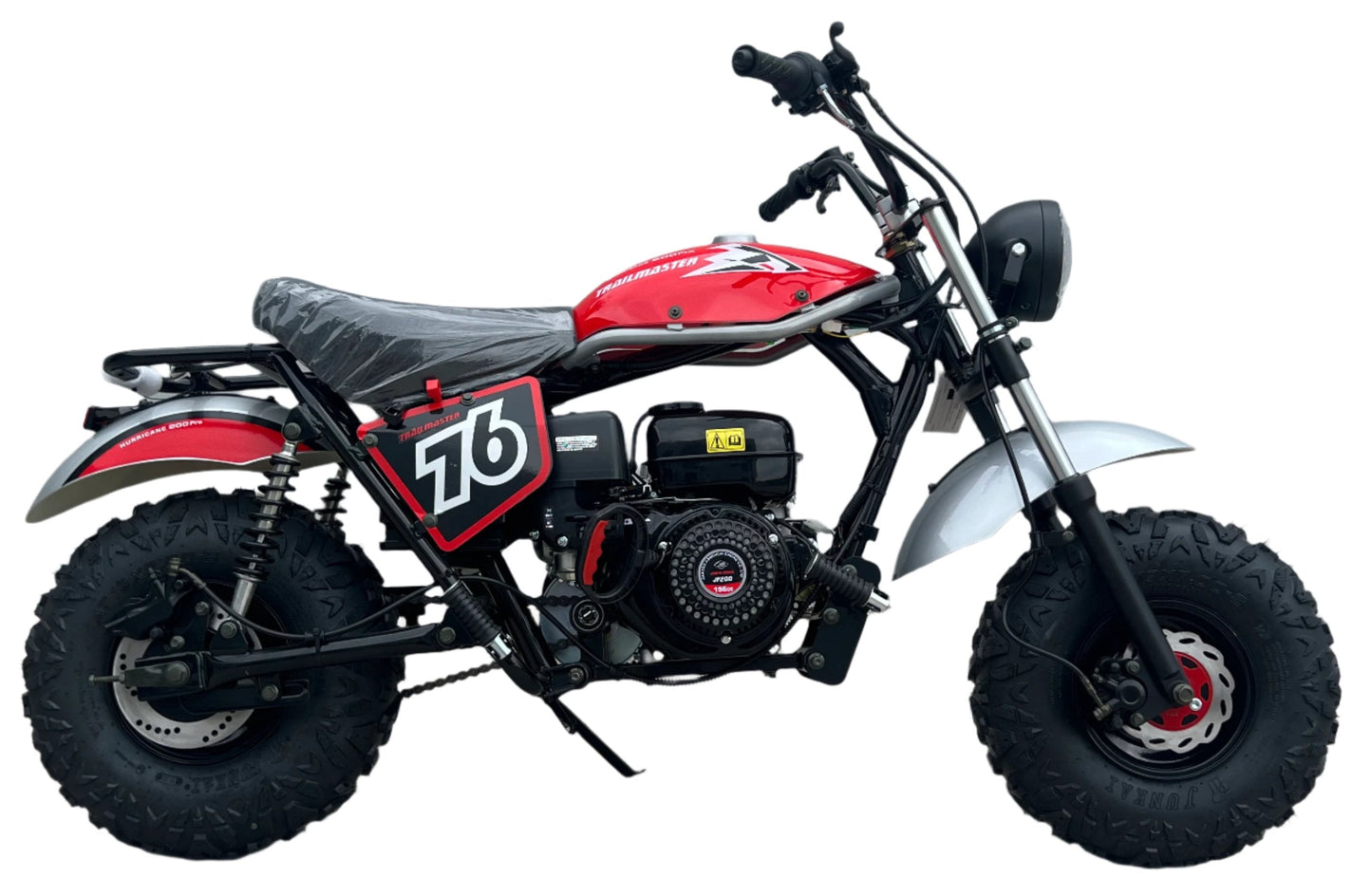 Interceptor 200X Pro Trail Bike, 196cc 6.5hp with Electric Start, Torque Converter, Dual Disc Brakes, Front & Rear Suspension, LED Headlight