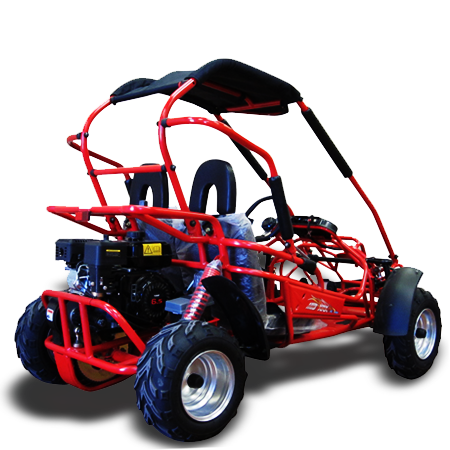 Interceptor MID XRX/R Mid-size Go Kart, 7hp Torque Converter, Electric Start with Reverse