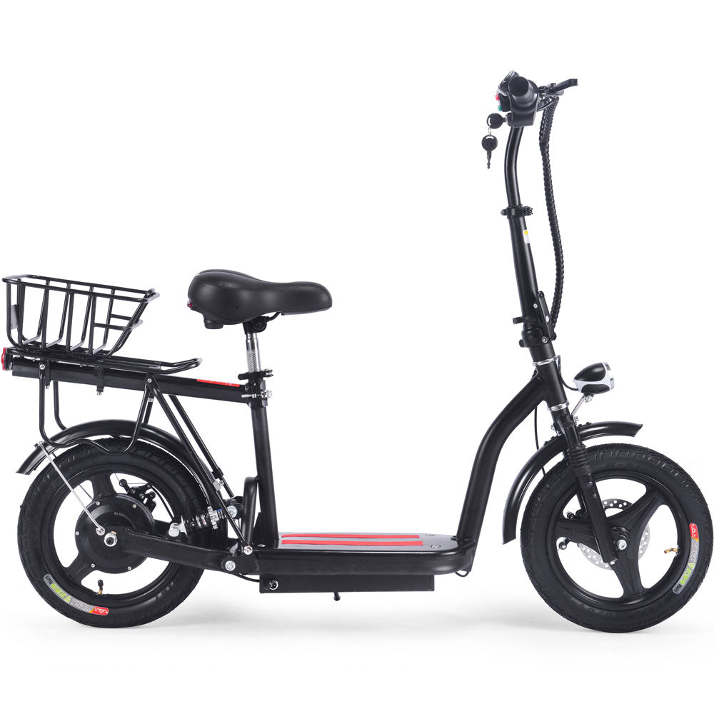 Cruiser 48v 350w Lithium Electric Scooter Black