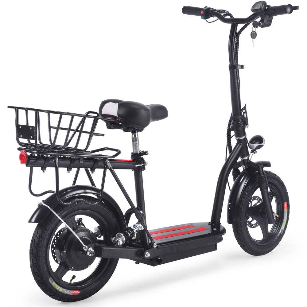 Cruiser 48v 350w Lithium Electric Scooter Black