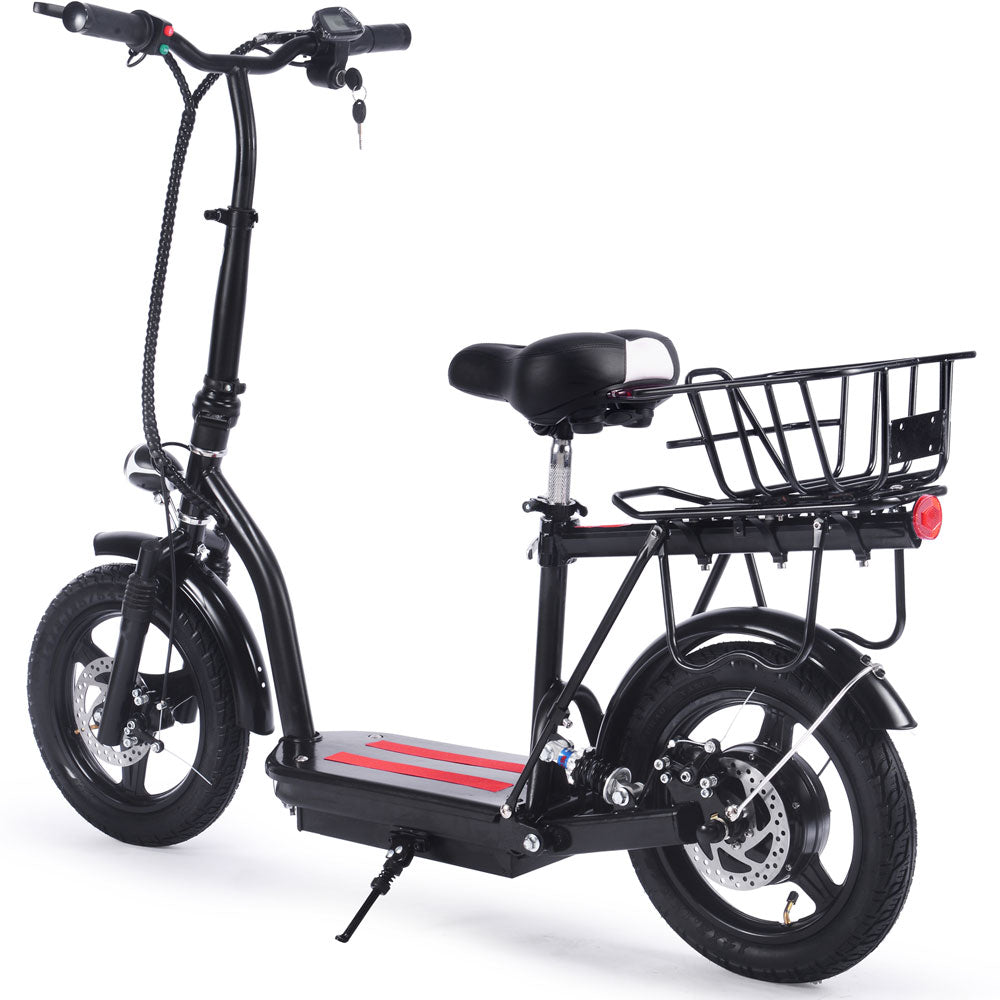 Cruiser 48v 350w Lithium Electric Scooter Black