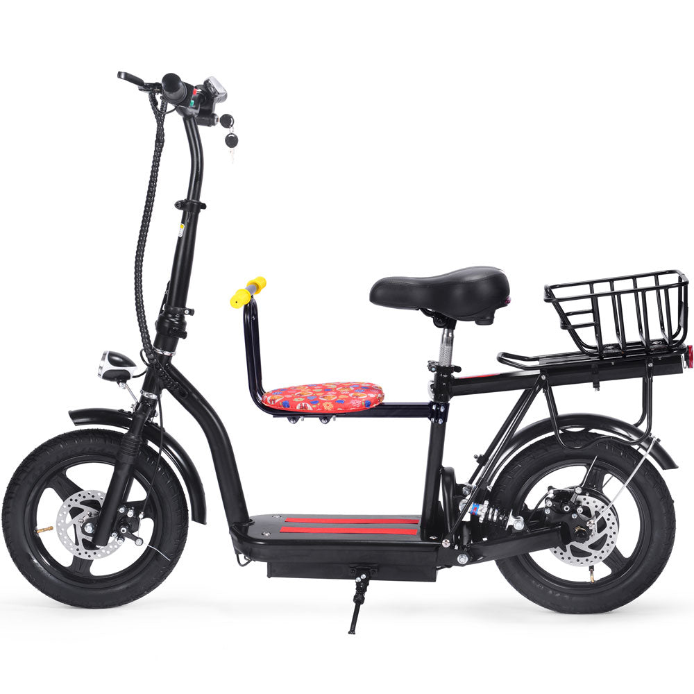 Cruiser 48v 350w Lithium Electric Scooter Black