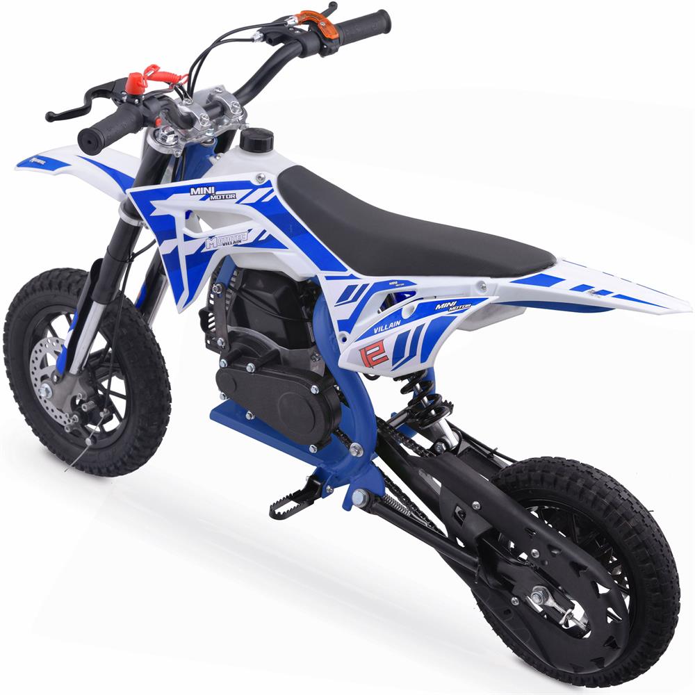 Villain 52cc 2-Stroke Kids Gas Dirt Bike Blue