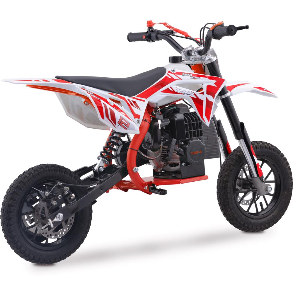 Villain 52cc 2-Stroke Kids Gas Dirt Bike Red