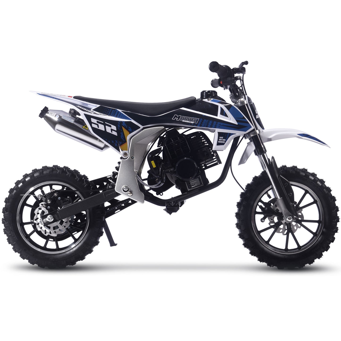 Warrior 52cc 2-Stroke Kids Gas Dirt Bike Black
