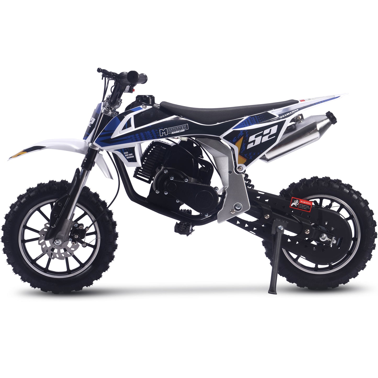 Warrior 52cc 2-Stroke Kids Gas Dirt Bike Black