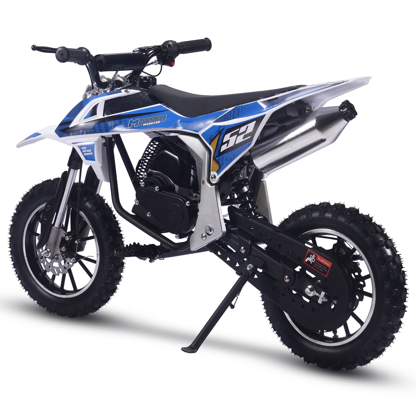Warrior 52cc 2-Stroke Kids Gas Dirt Bike Blue