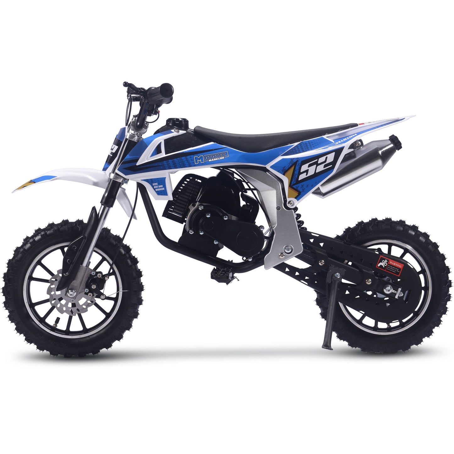 Warrior 52cc 2-Stroke Kids Gas Dirt Bike Blue