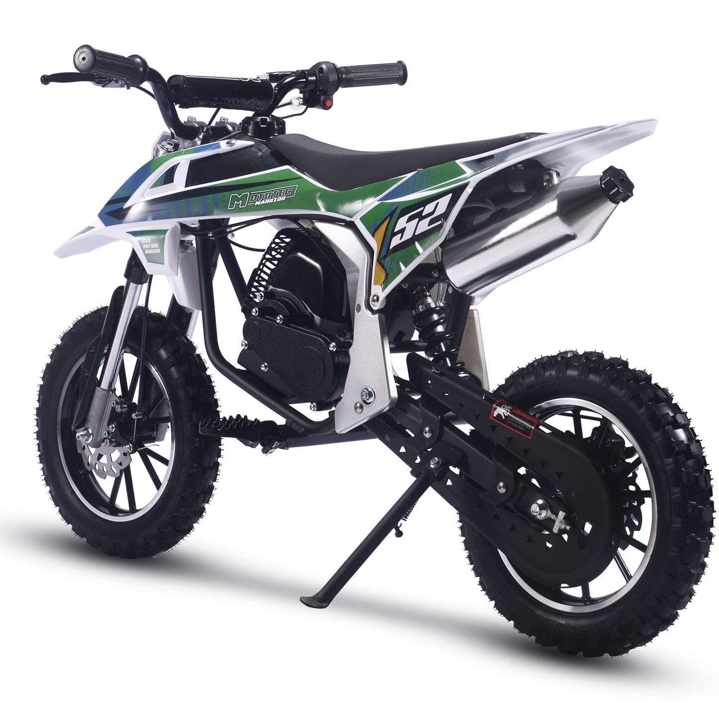 Warrior 52cc 2-Stroke Kids Gas Dirt Bike Green