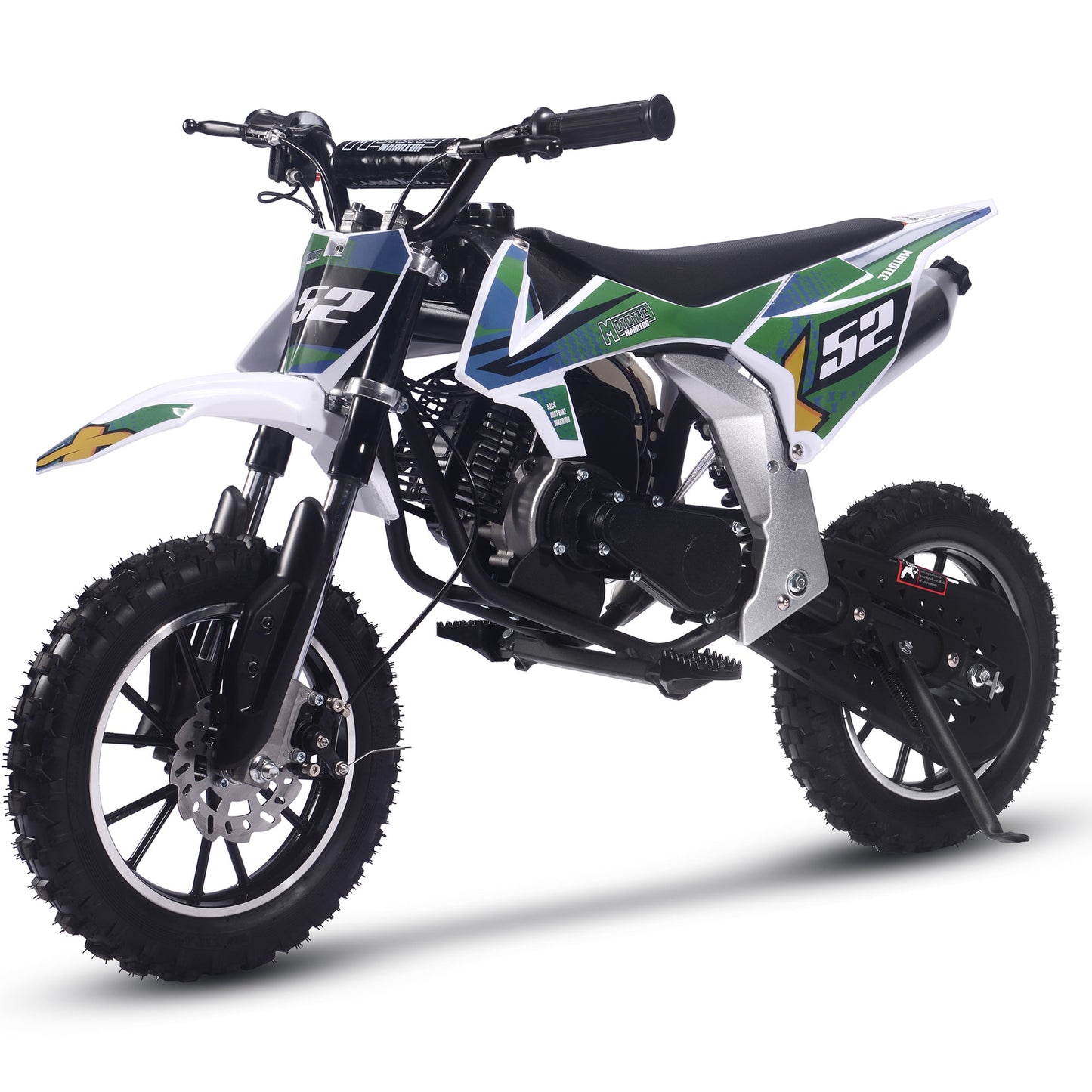 Warrior 52cc 2-Stroke Kids Gas Dirt Bike Green