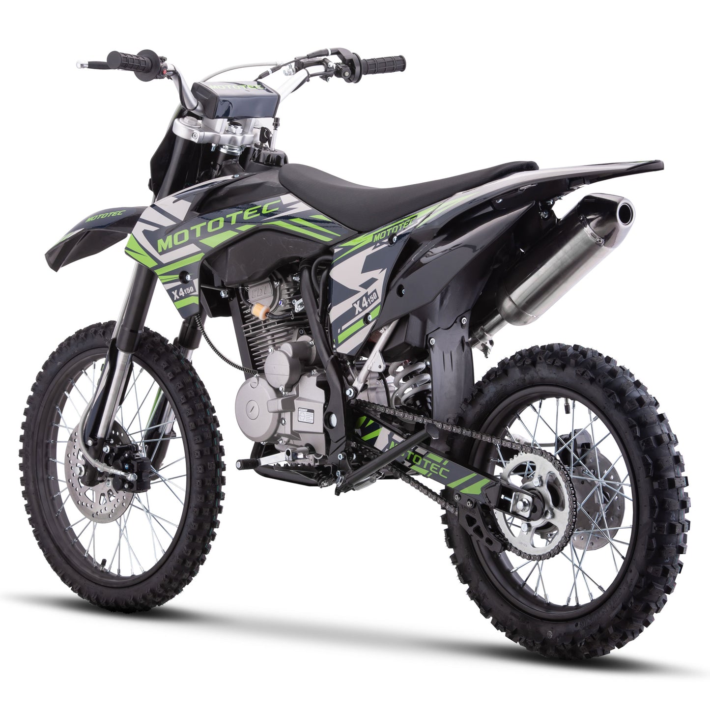 X4 150cc 4-Stroke Gas Dirt Bike Black