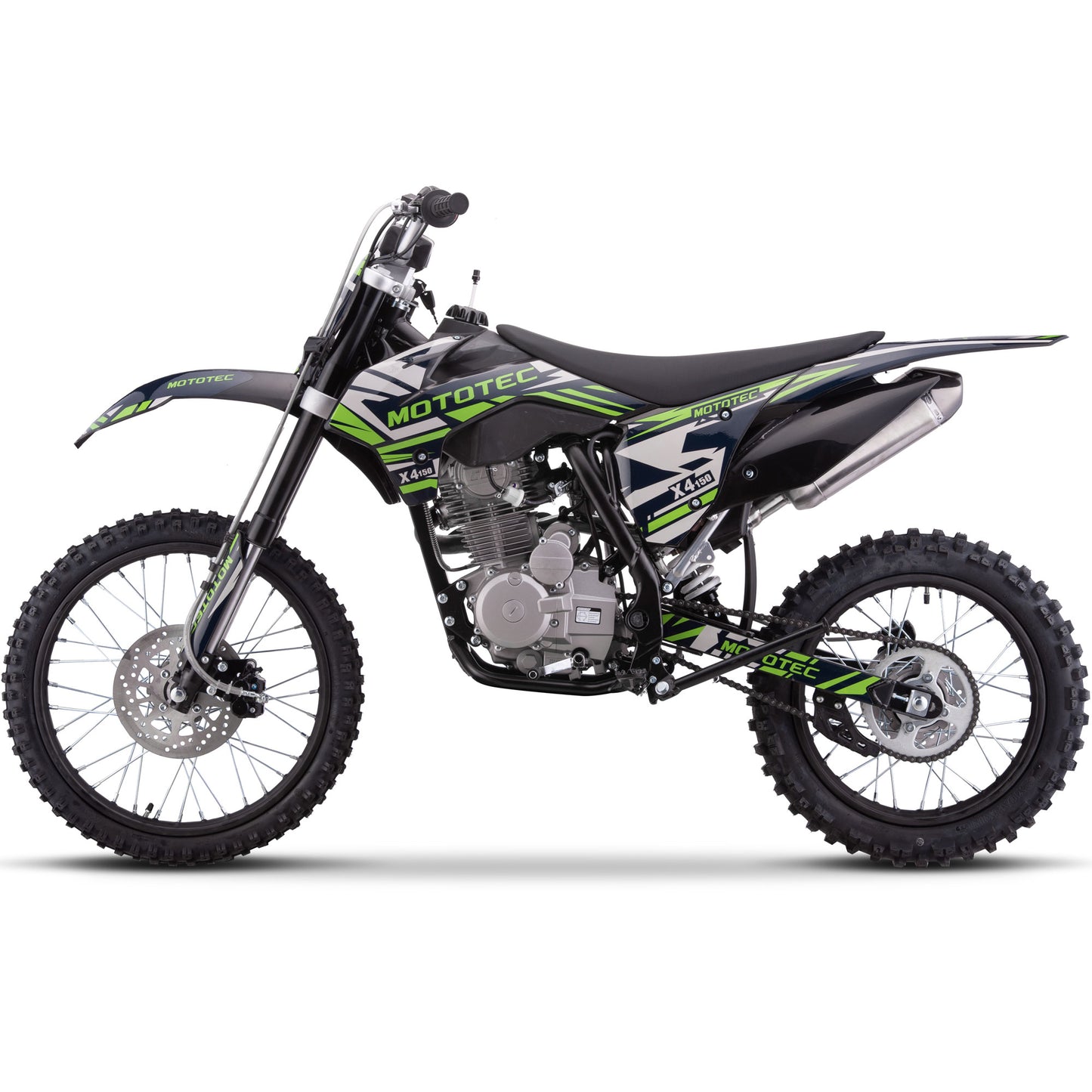 X4 150cc 4-Stroke Gas Dirt Bike Black