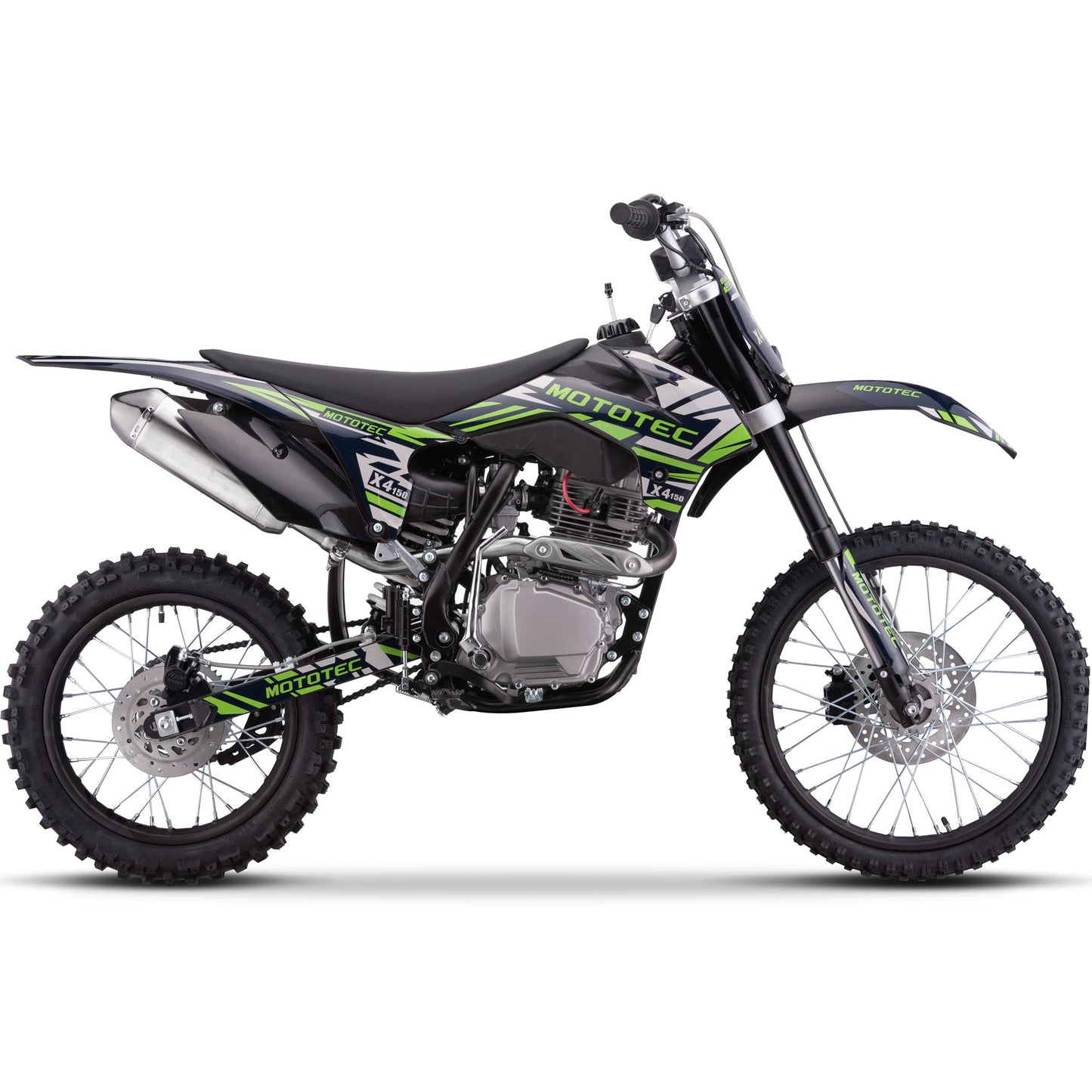 X4 150cc 4-Stroke Gas Dirt Bike Black