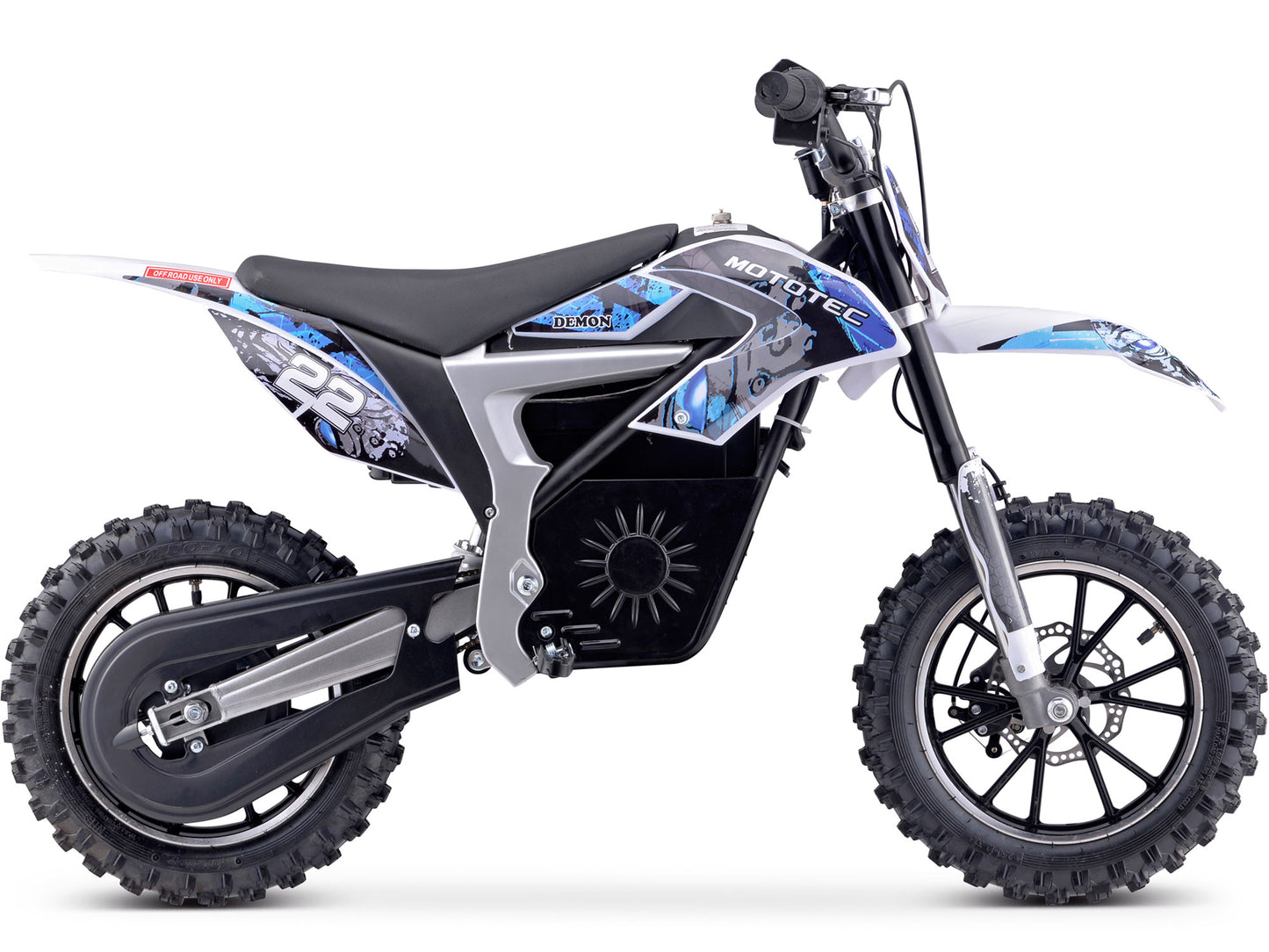 36v 500w Demon Electric Dirt Bike Lithium Blue