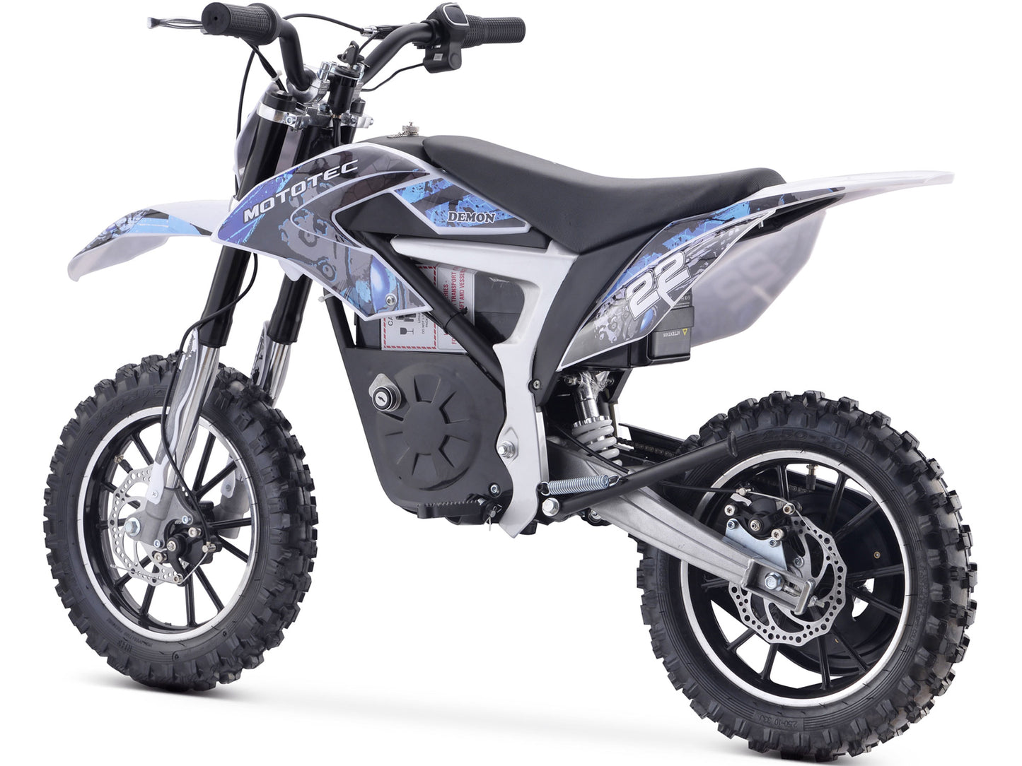 36v 500w Demon Electric Dirt Bike Lithium Blue