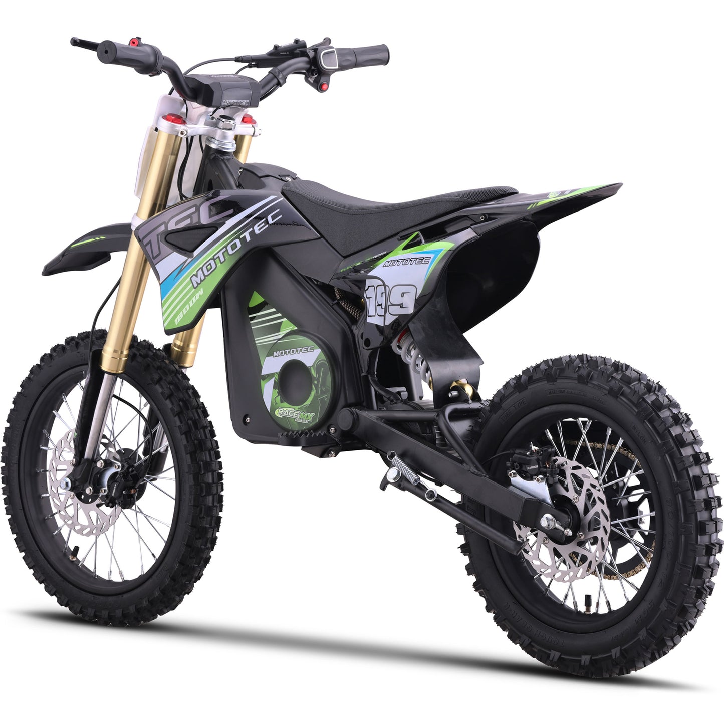 48v Pro Electric Dirt Bike 1800w Lithium Green