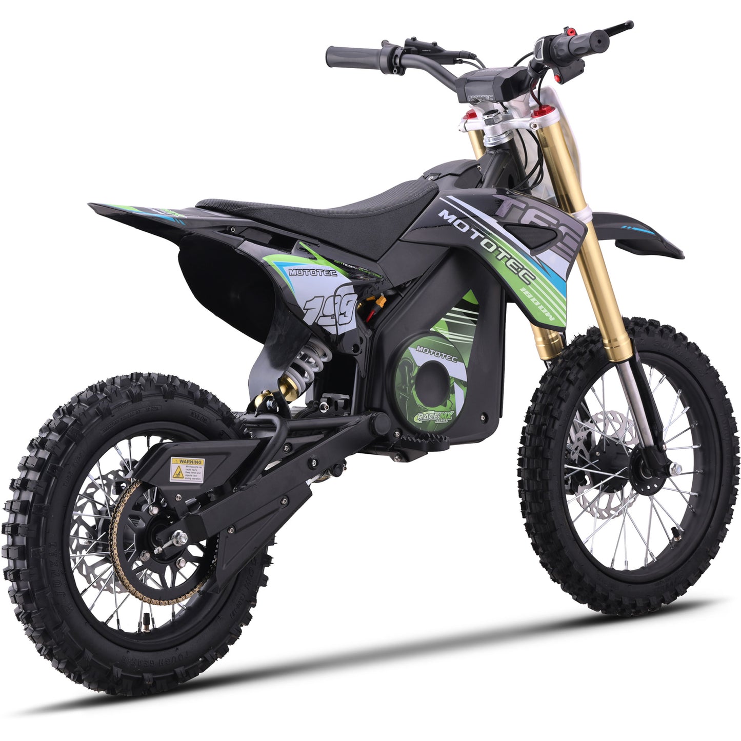 48v Pro Electric Dirt Bike 1800w Lithium Green