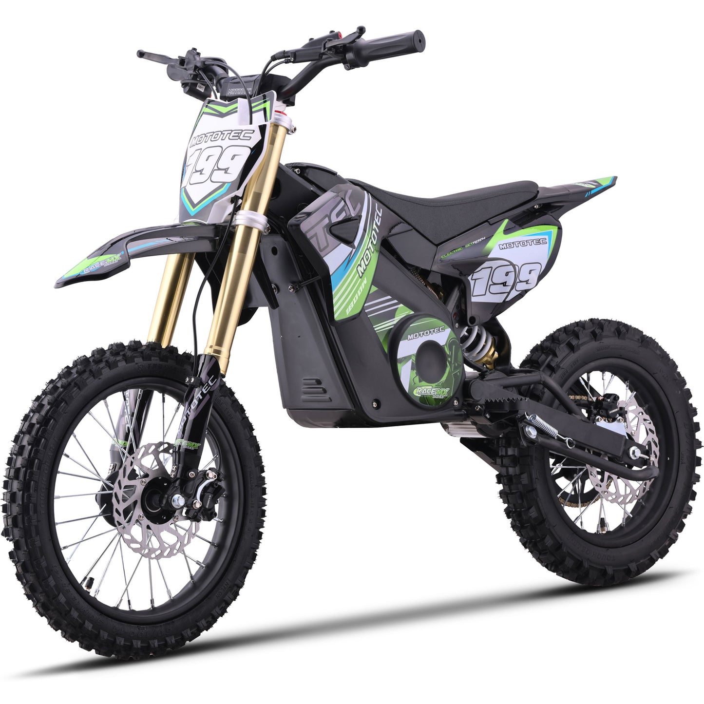 48v Pro Electric Dirt Bike 1800w Lithium Green