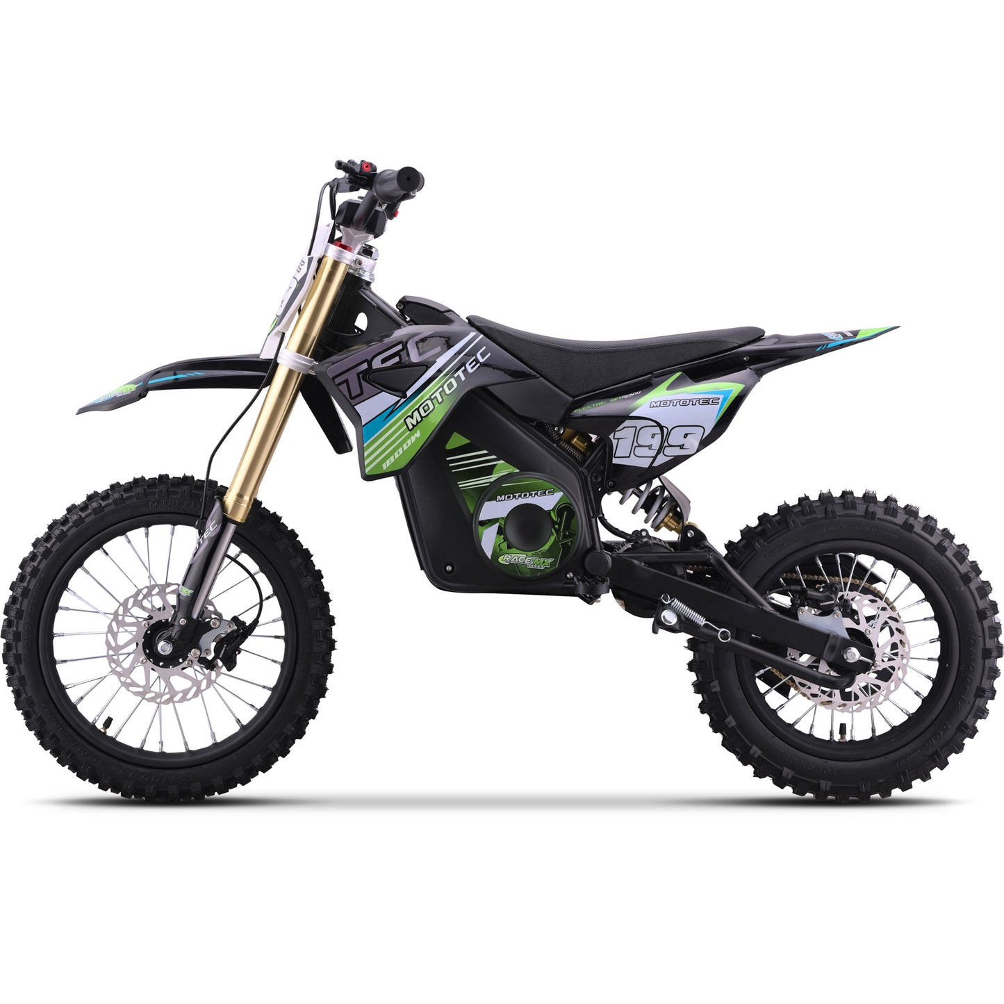 48v Pro Electric Dirt Bike 1800w Lithium Green