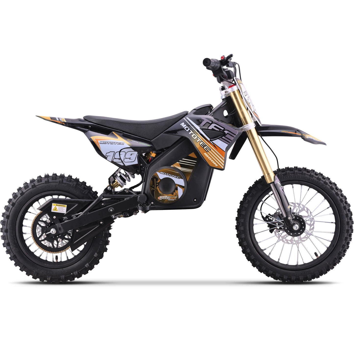 48v Pro Electric Dirt Bike 1800w Lithium Orange