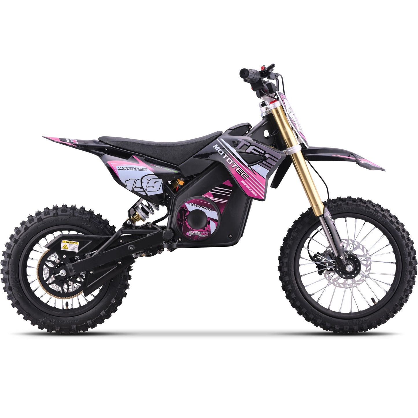48v Pro Electric Dirt Bike 1800w Lithium Pink
