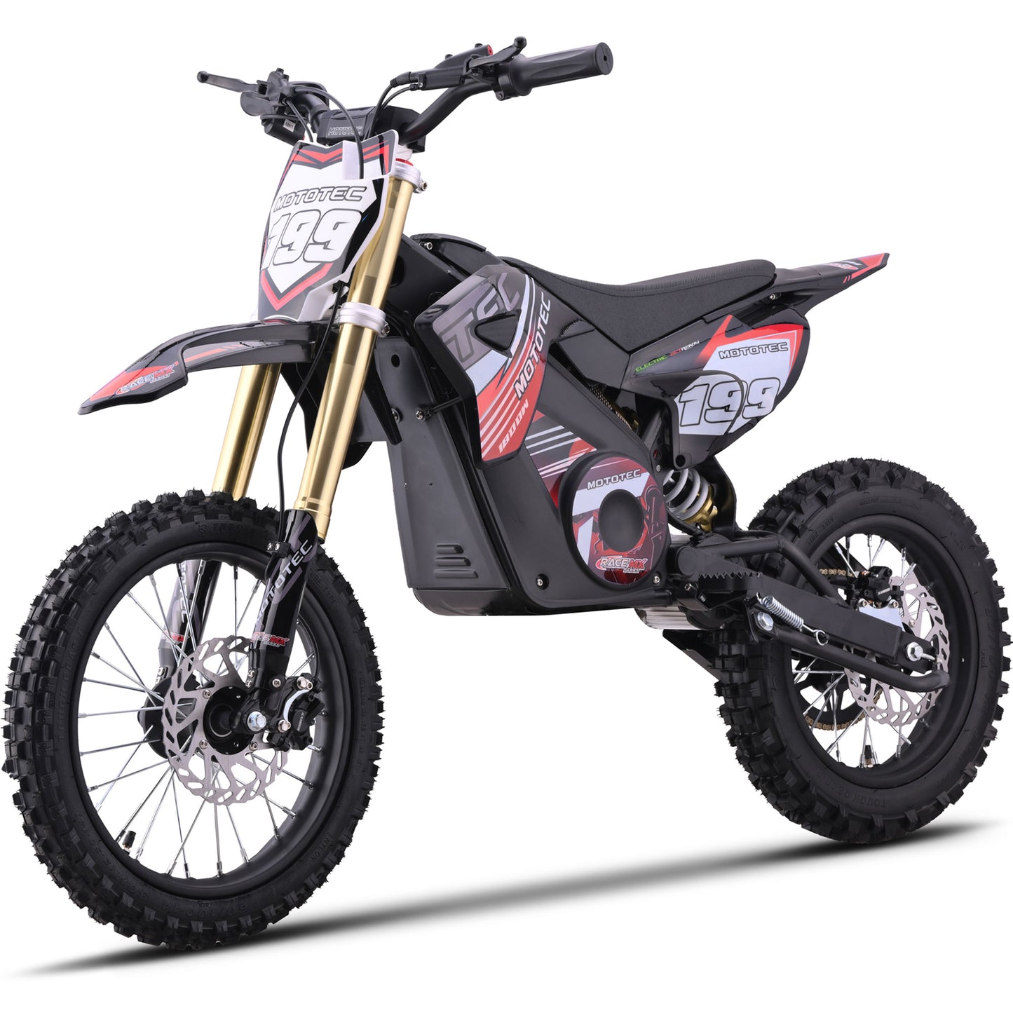 48v Pro Electric Dirt Bike 1800w Lithium Red
