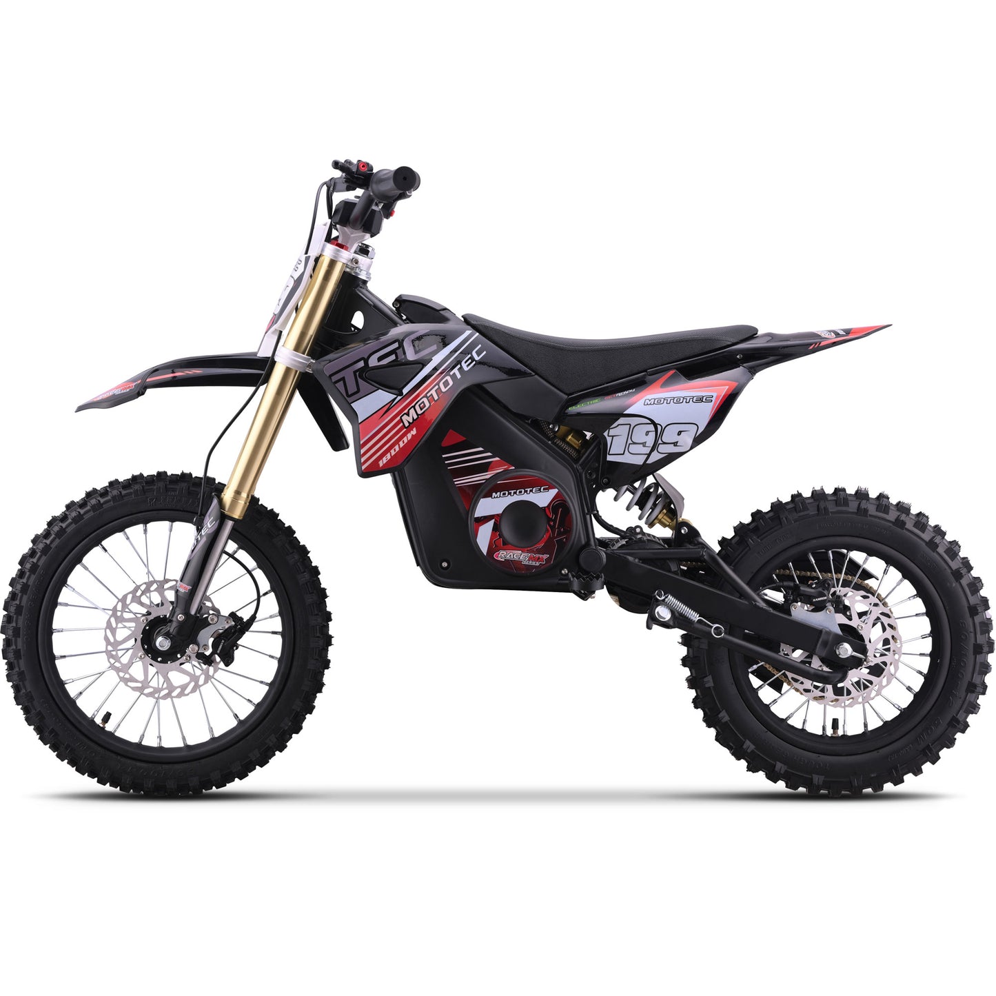 48v Pro Electric Dirt Bike 1800w Lithium Red