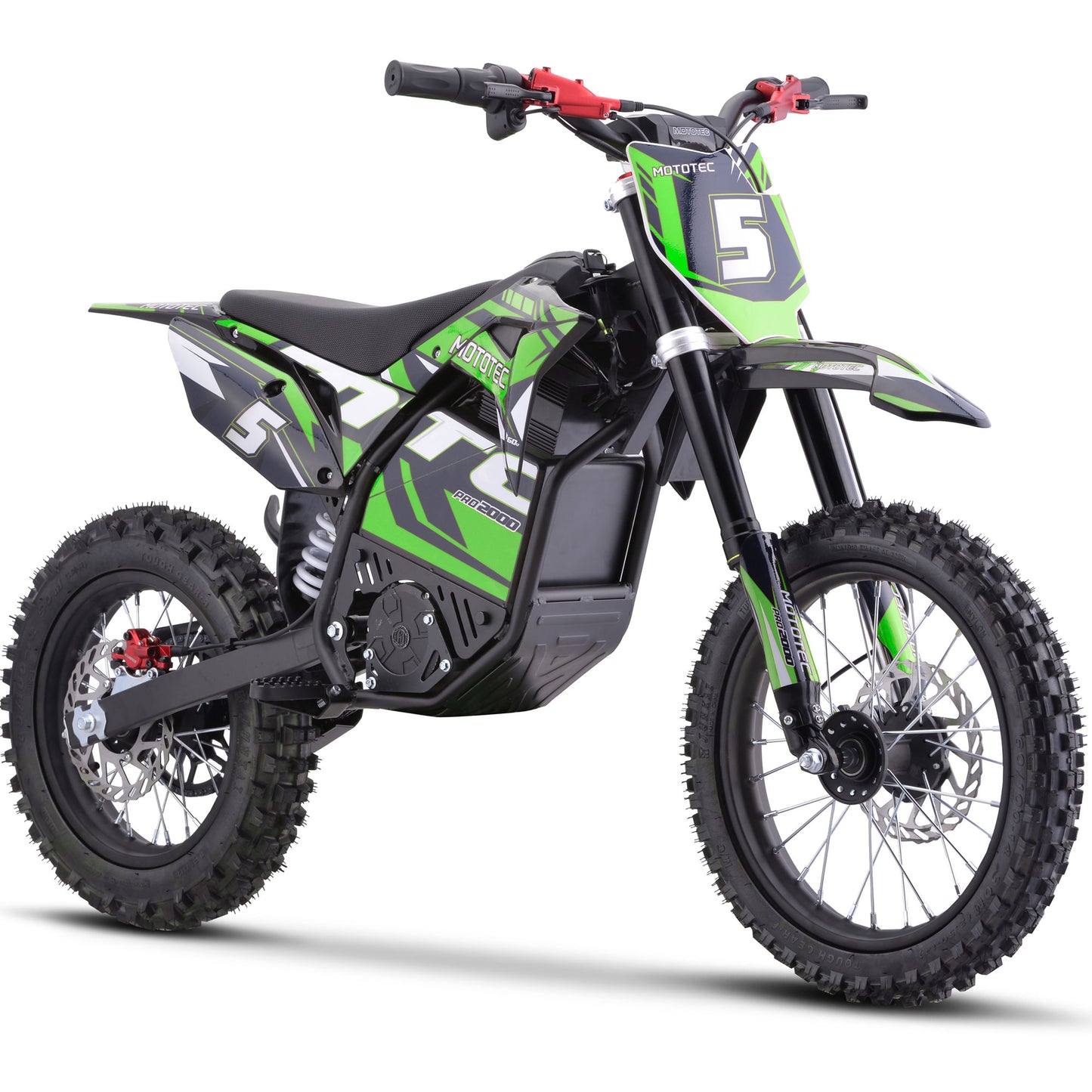 60v Pro Electric Dirt Bike 2000w Lithium Green