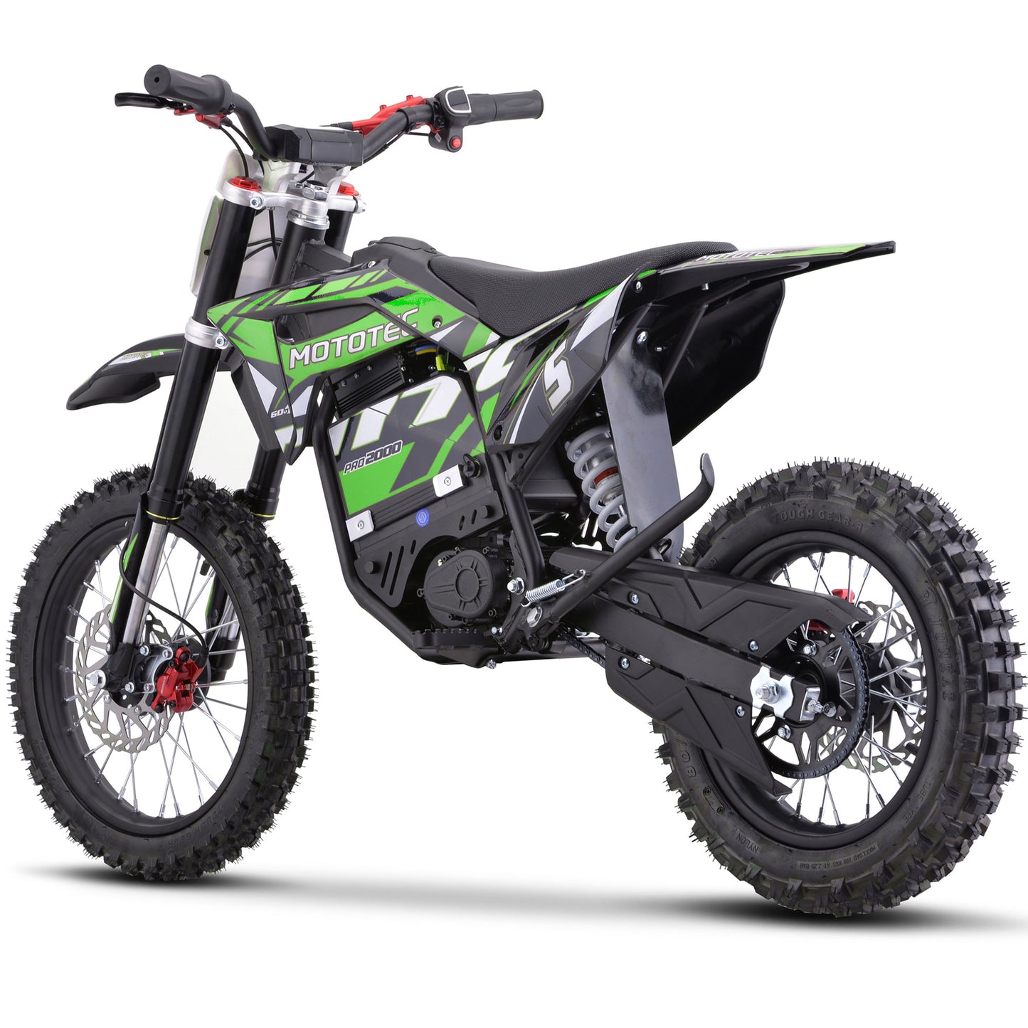 60v Pro Electric Dirt Bike 2000w Lithium Green