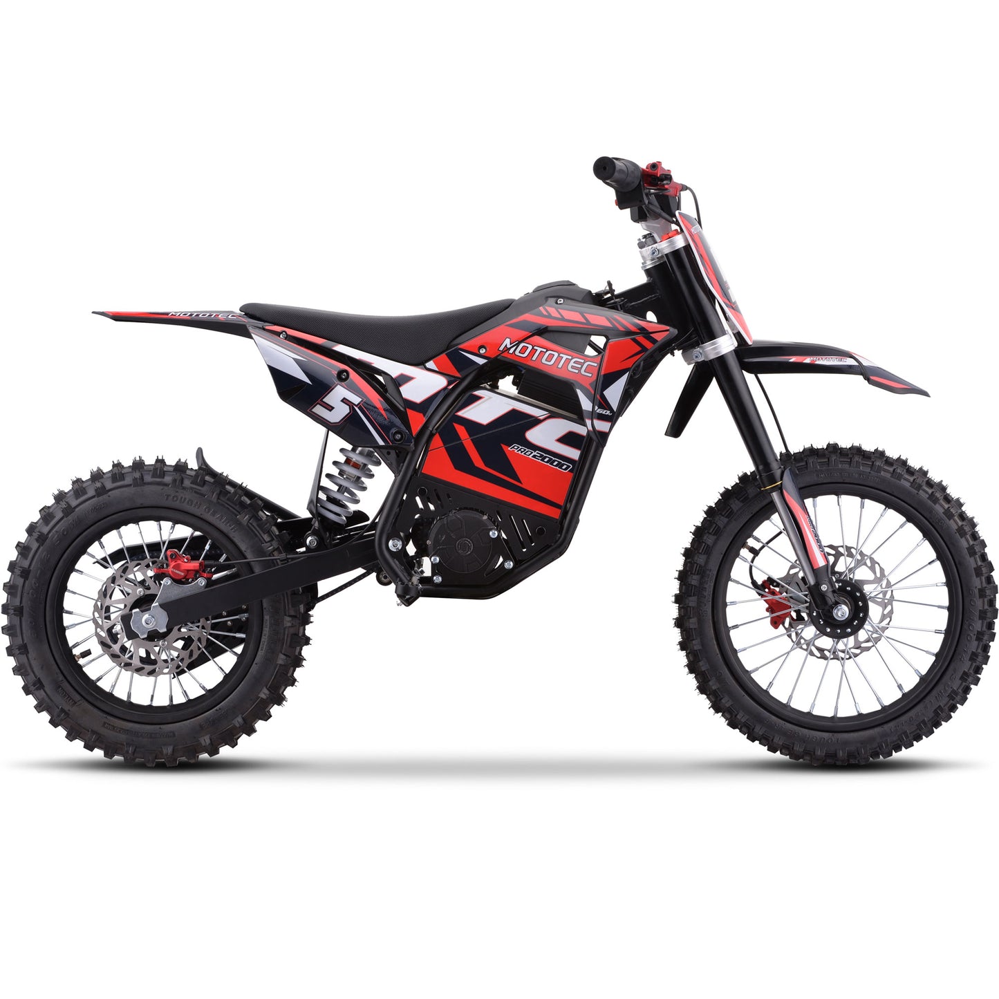 60v Pro Electric Dirt Bike 2000w Lithium Red