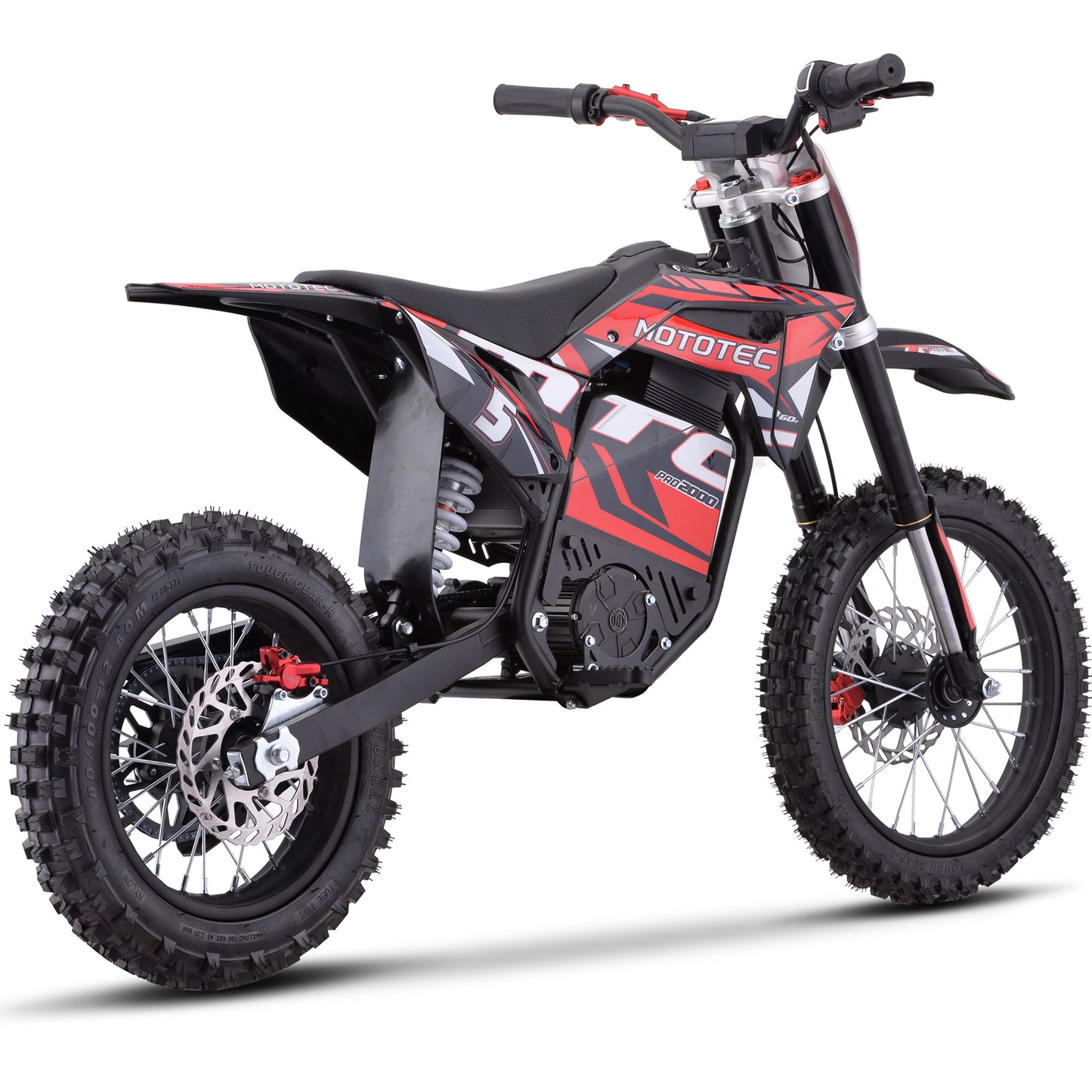 60v Pro Electric Dirt Bike 2000w Lithium Red
