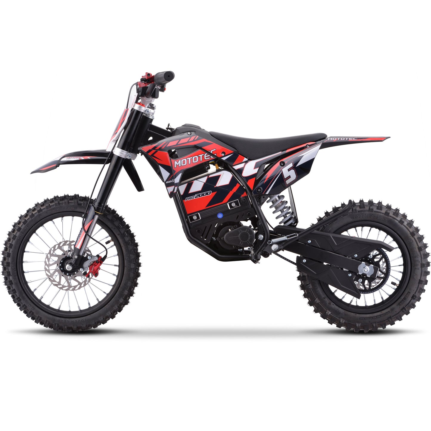 60v Pro Electric Dirt Bike 2000w Lithium Red