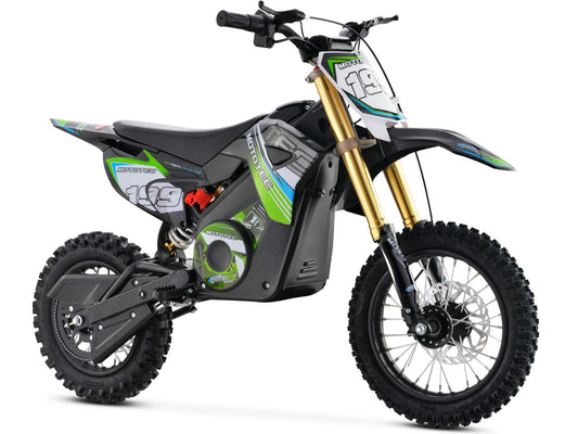 36v Pro Electric Dirt Bike 1200w Lithium Green