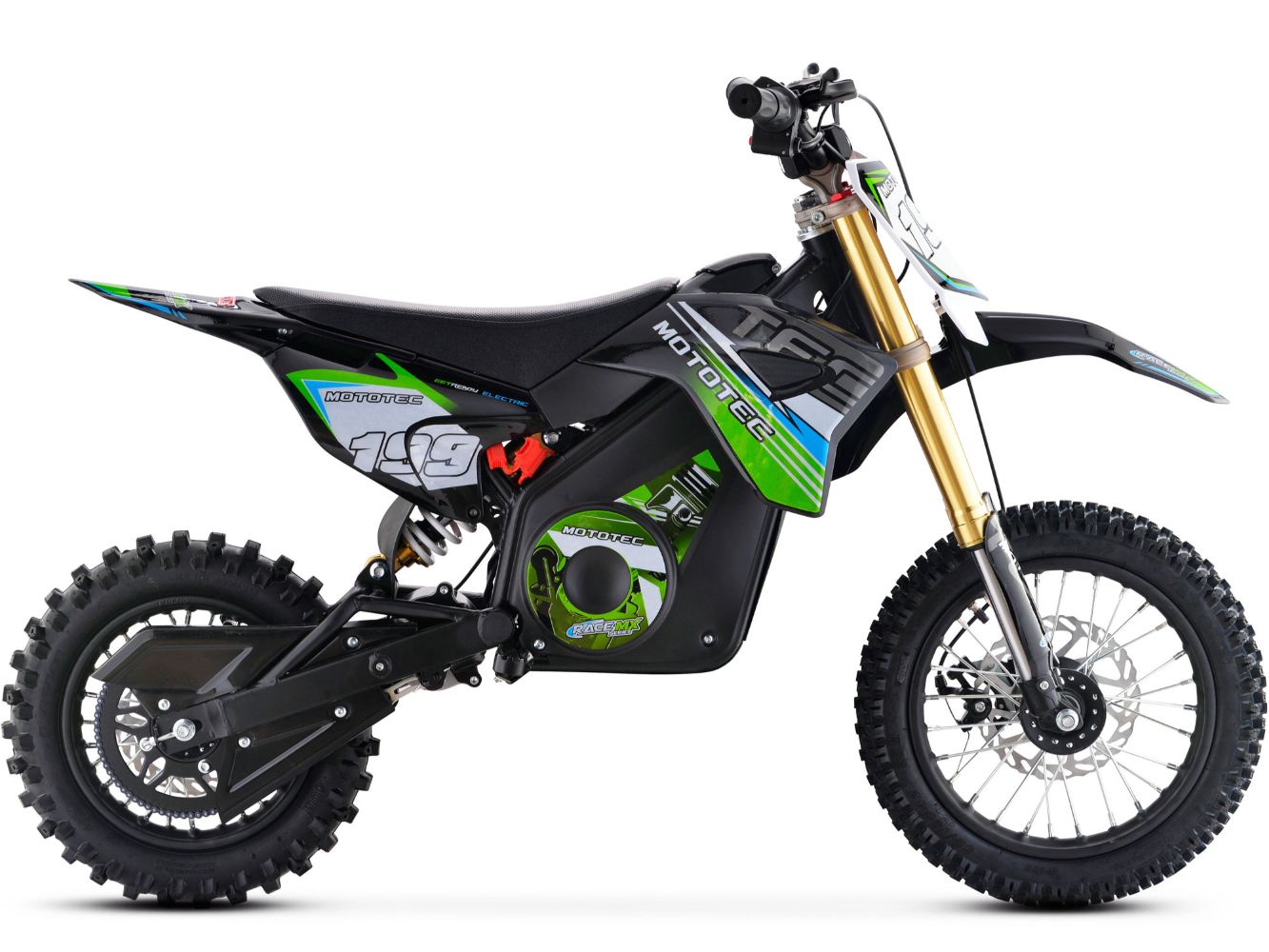 36v Pro Electric Dirt Bike 1200w Lithium Green
