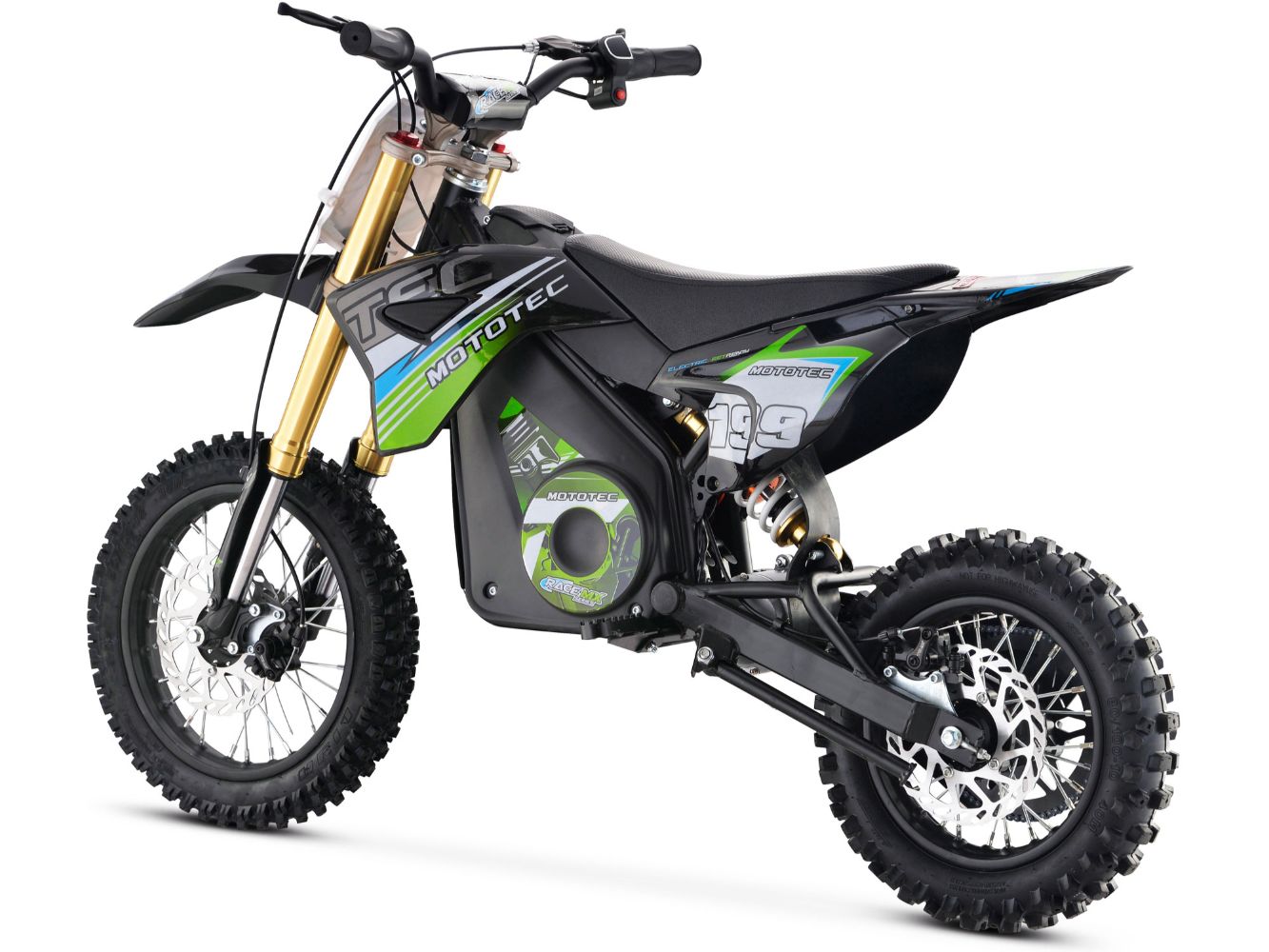 36v Pro Electric Dirt Bike 1200w Lithium Green