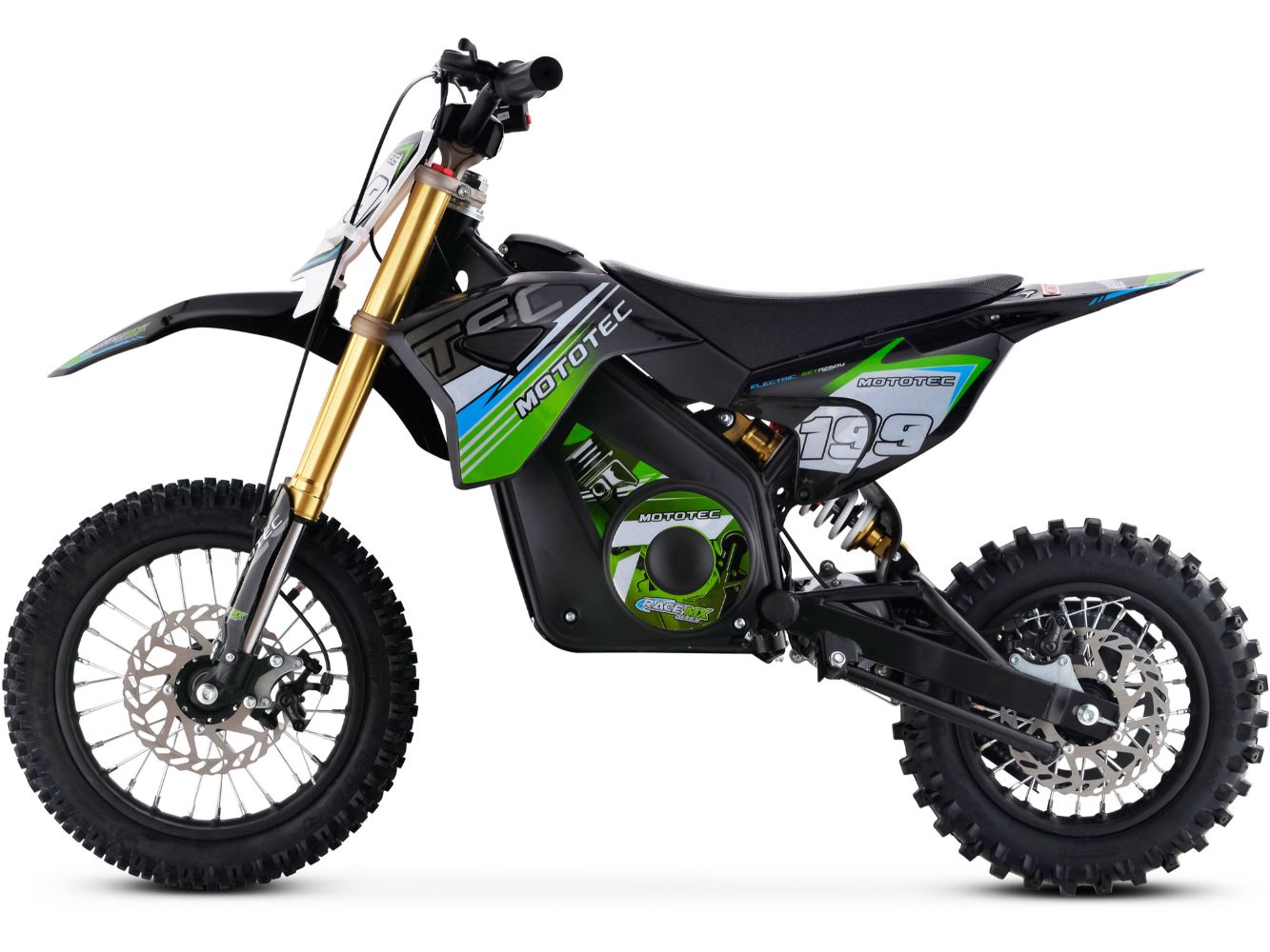 36v Pro Electric Dirt Bike 1200w Lithium Green