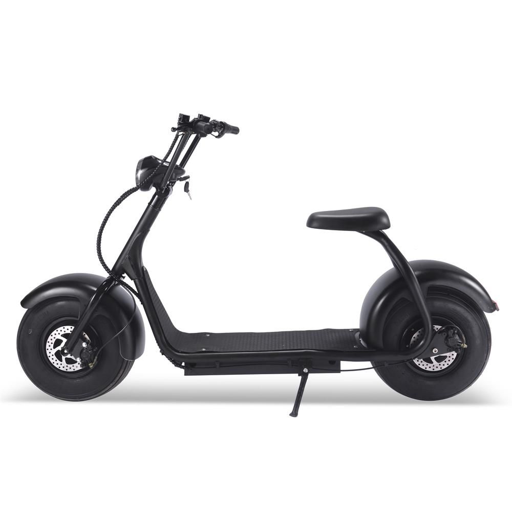 Fat Tire 60v 18ah 2000w Lithium Electric Scooter Black