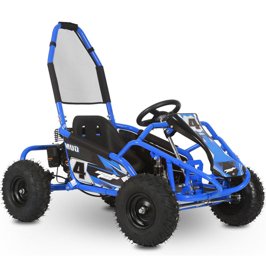 Mud Monster 98cc Go Kart Full Suspension Blue