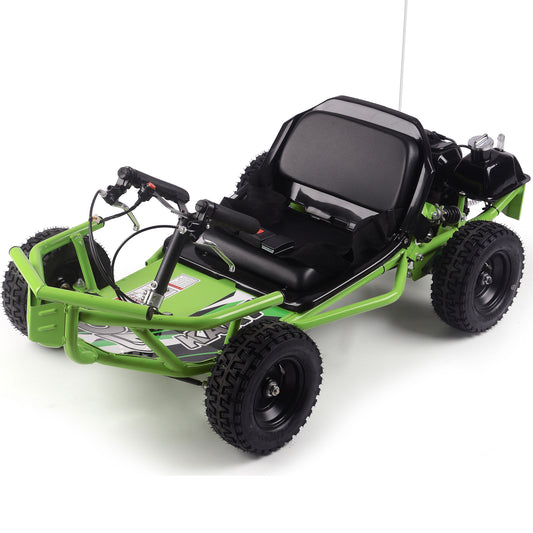 Sandman Kids Gas Powered 52cc Go Kart Green