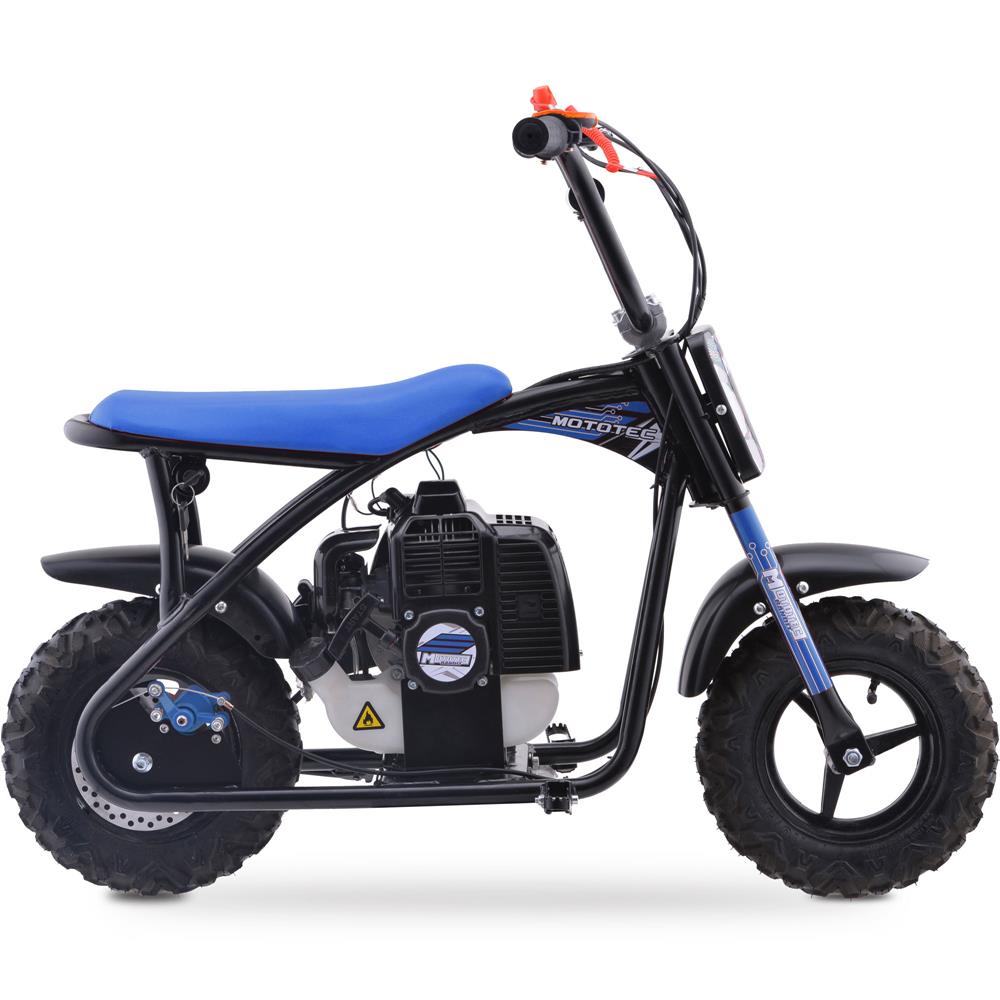 Bandit 52cc 2-Stroke Kids Gas Mini Bike Blue