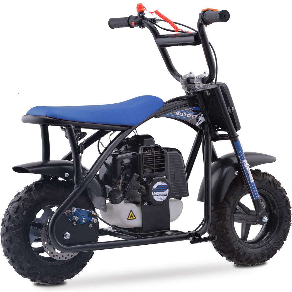 Bandit 52cc 2-Stroke Kids Gas Mini Bike Blue